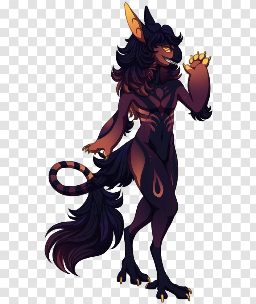 Demon Legendary Creature Tail Animated Cartoon Transparent PNG