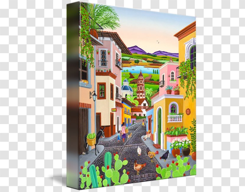 Mexico Rio Grande Canvas Print Village - Printing - Blurred Backdrop Transparent PNG