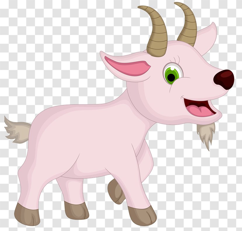 Sheep Goat Drawing Clip Art - Pink - Cartoon Label Transparent PNG