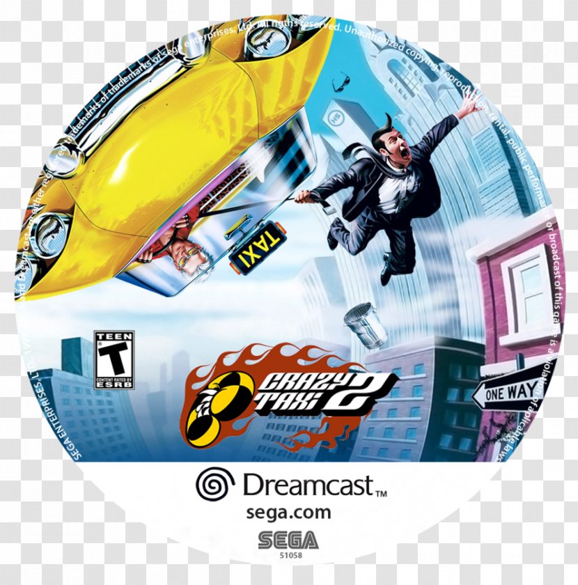 Crazy Taxi 2 Video Games Dreamcast PlayStation - Helmet - Bicycle Helmets Transparent PNG