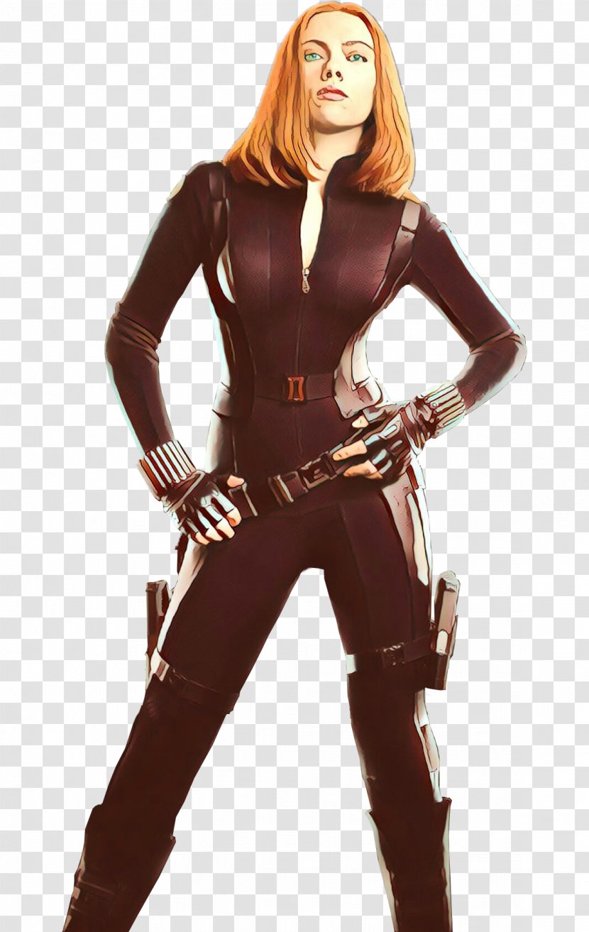 Black Widow - Woman Warrior - Superhero Transparent PNG