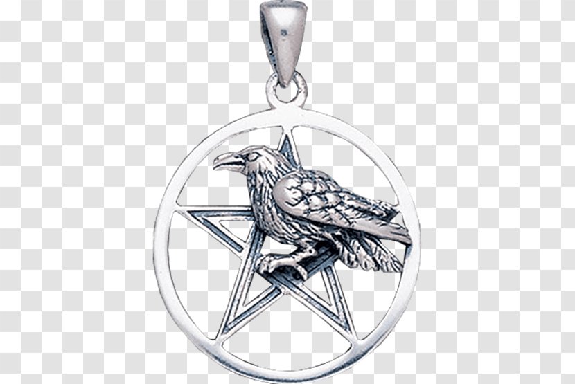 Charms & Pendants Jewellery Wicca Locket Pentagram - Bird - Perched Raven Overlay Transparent PNG