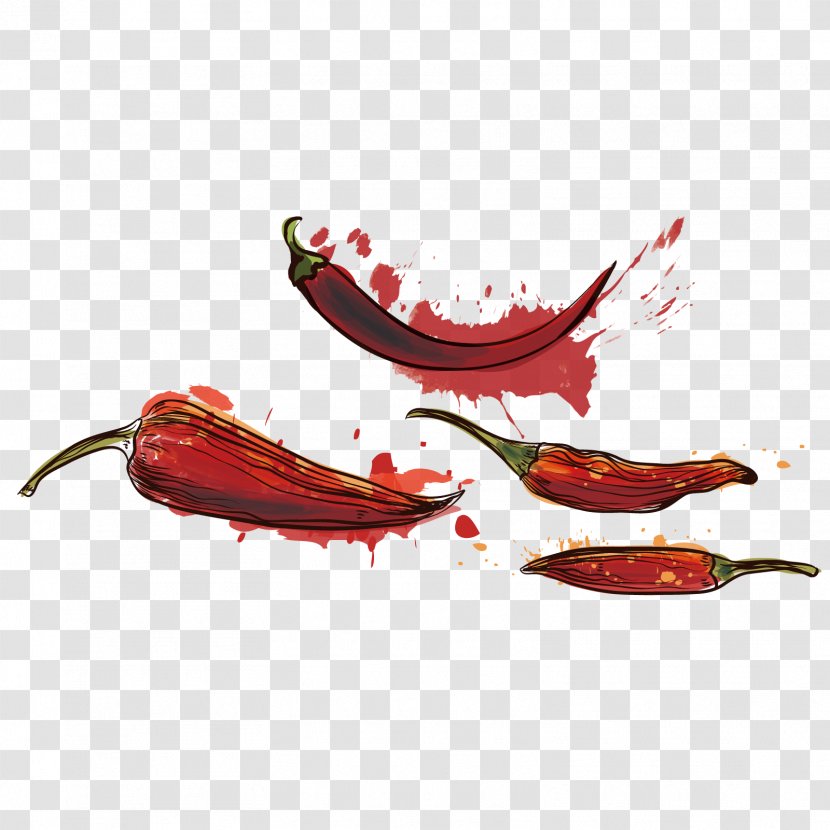 Cayenne Pepper Chili Download - Vegetable - Vector Red Transparent PNG