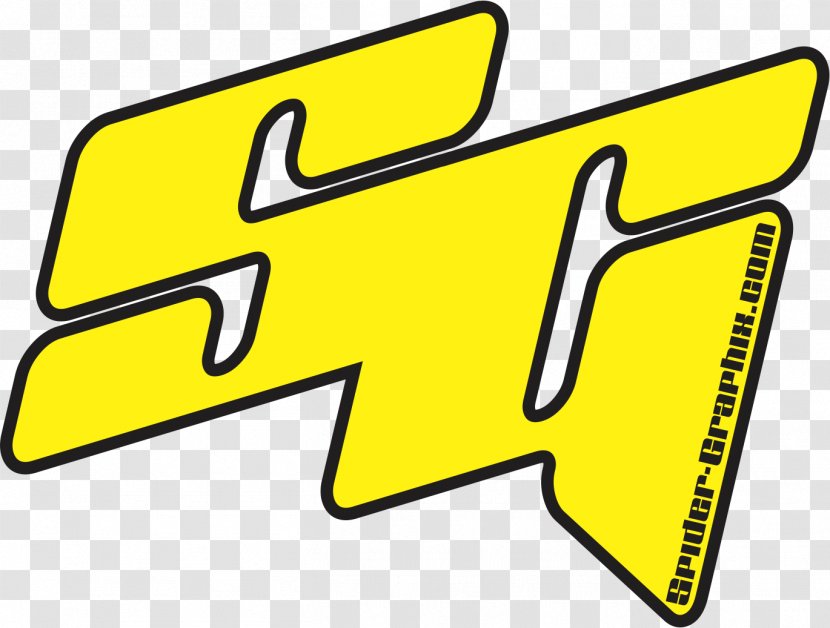 Logo SPIDER GRAPHIX Sponsor Racing Motocross - Yellow - Race Transparent PNG