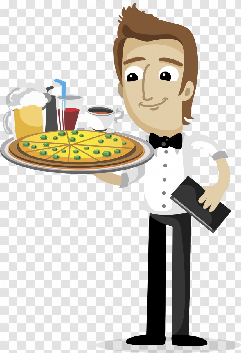 Waiter Cartoon - Awareness Transparent PNG