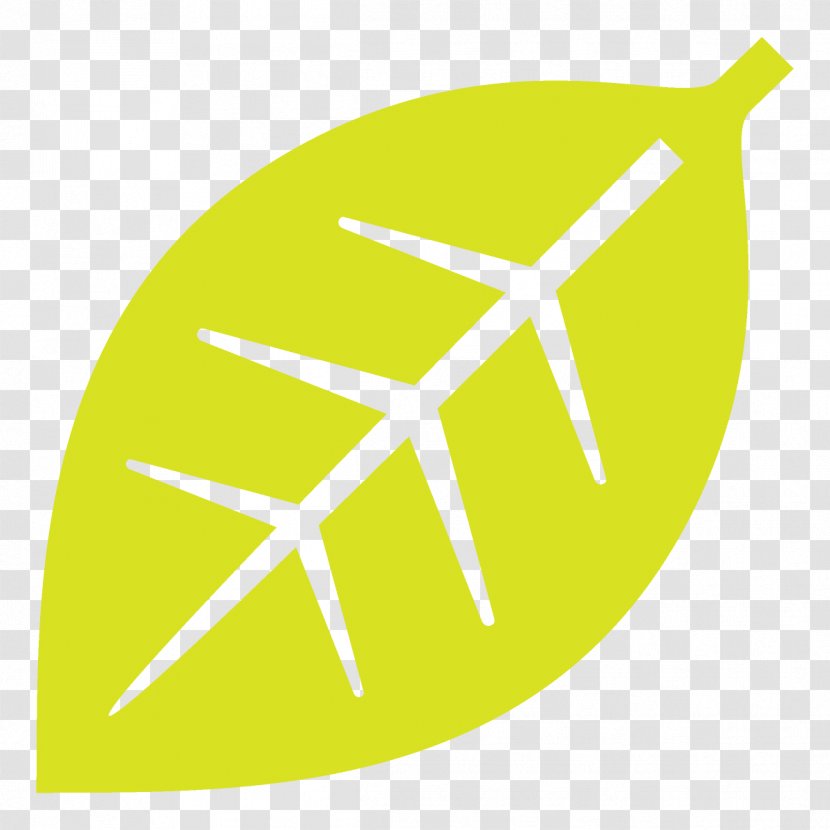 Yellow Logo Line Font - Cartoon Leaf Transparent PNG