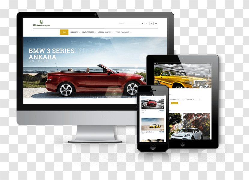 Car Dealership Motor Vehicle Website - Electronics - Auto Transparent PNG