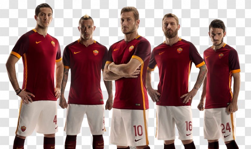 Soccer Player A.S. Roma Jersey Football Team Sport - Francesco Totti Transparent PNG