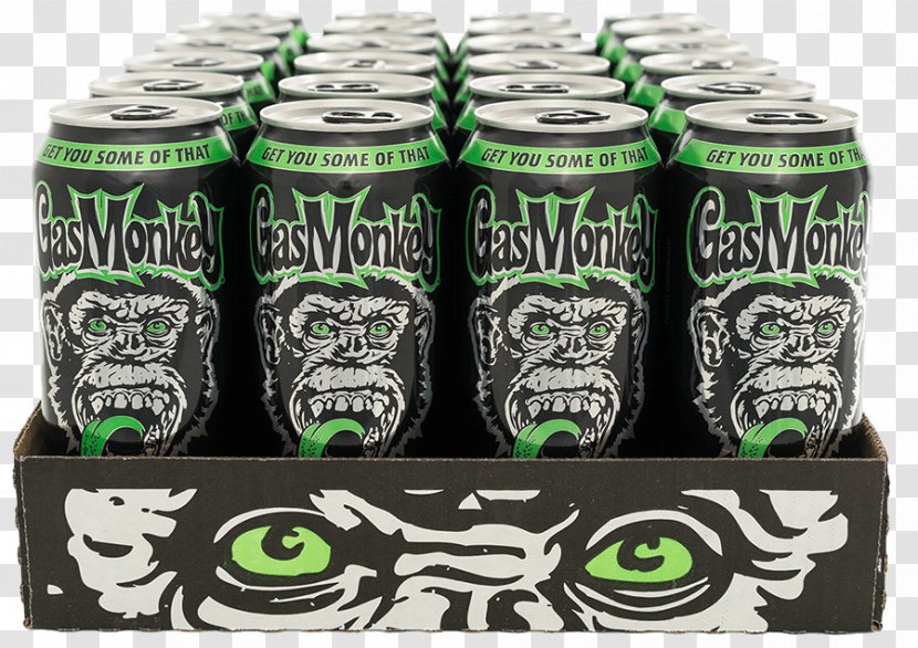 Gas Monkey Bar N' Grill Energy Drink Aluminum Can Transparent PNG