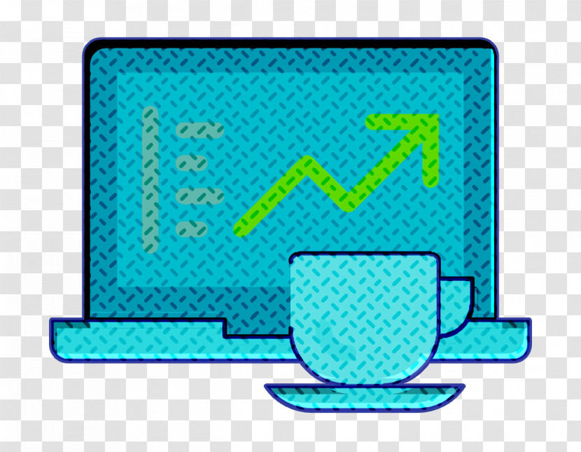 Office Elements Icon Laptop Icon Analytics Icon Transparent PNG