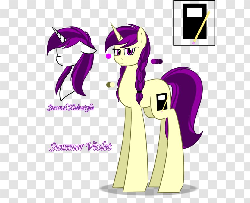 Pony Horse Animal Clip Art - Purple - Summer Discount For Artistic Characters Transparent PNG