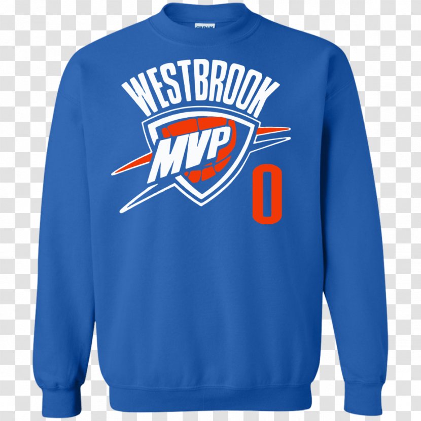 Long-sleeved T-shirt Oklahoma City Thunder Hoodie Sweater - Clothing Transparent PNG