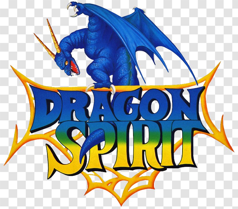 Dragon Spirit Logo Genpei Tōma Den Bosconian - Mythical Creature Transparent PNG