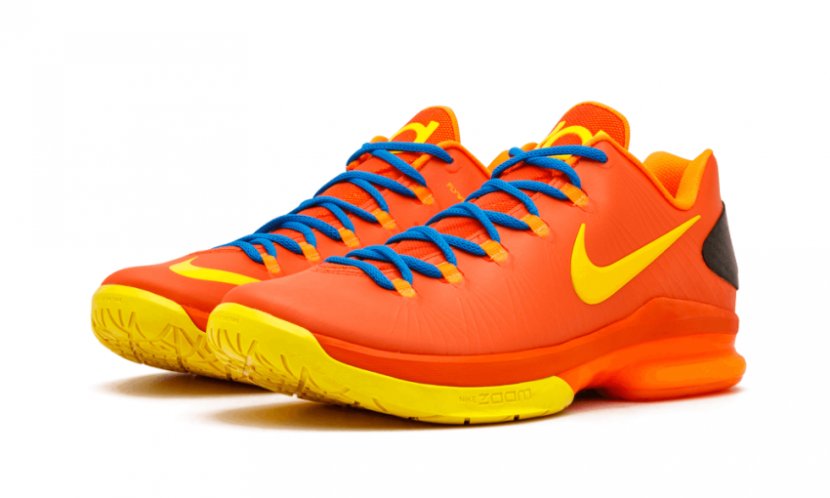 Orange Nike Zoom KD Line Sports Shoes - Footwear Transparent PNG