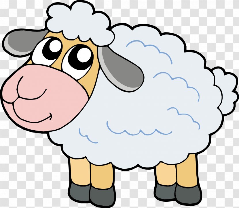 Cartoon Sheep - Illustrator - Cute Transparent PNG