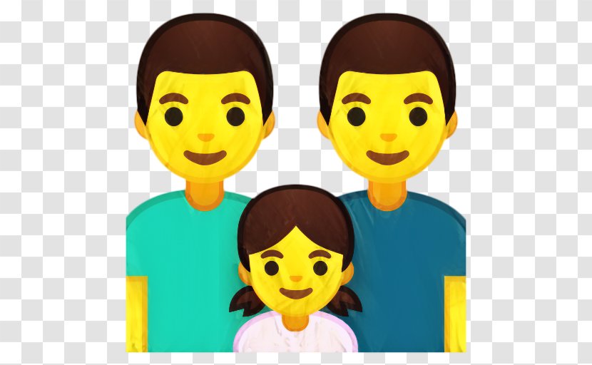 Happy Family Cartoon - Cheek - Conversation Gesture Transparent PNG