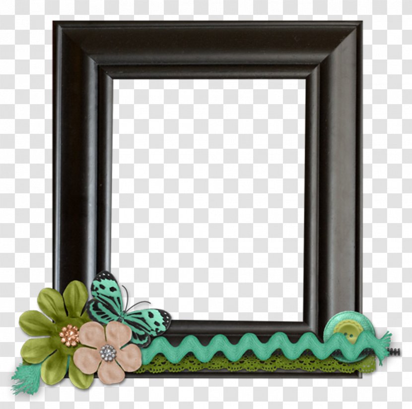Picture Frame Icon - Drawing - Floral Border Line Flower Pattern Transparent PNG