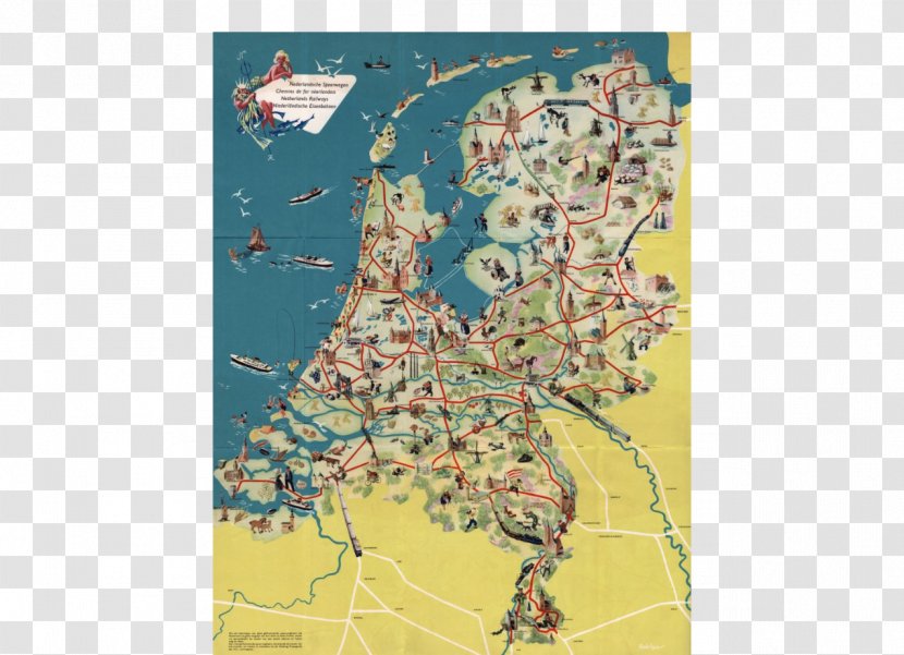 Rail Transport Map Train Nederlandse Spoorwegen Breda Transparent PNG