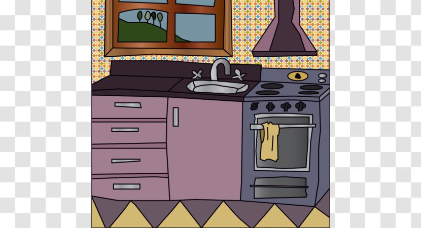 Kitchen Home Appliance Cooking Ranges Illustrator - Purple Transparent PNG