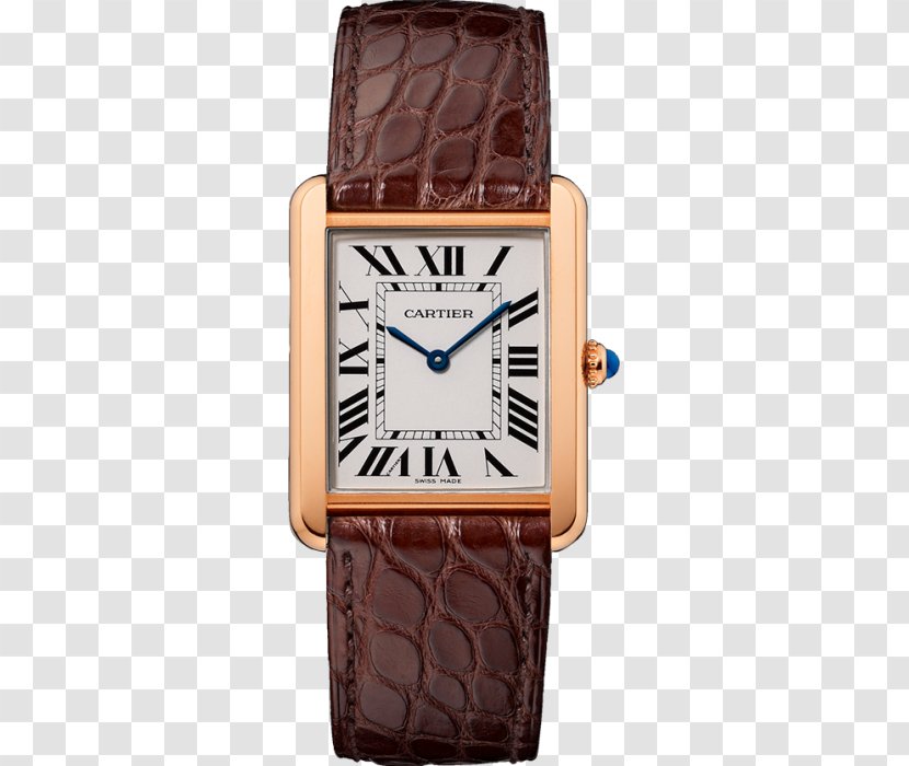 Cartier Tank Solo Watch Jewellery - Accessory - Old Gold Style Transparent PNG