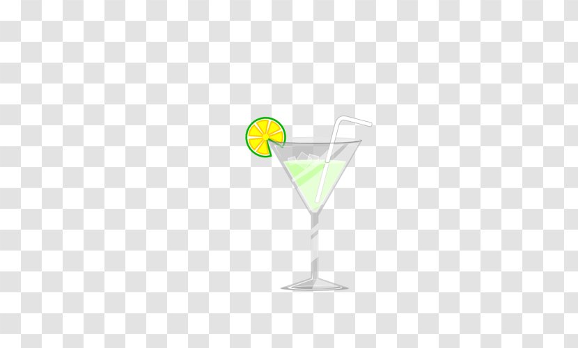 Cocktail Martini Drink - Glass - Lemonade With Lemon Transparent PNG