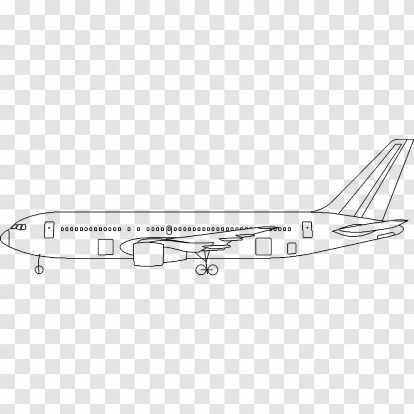 Boeing 767-200 Narrow-body Aircraft Aerospace Engineering - Vehicle - 767 Transparent PNG