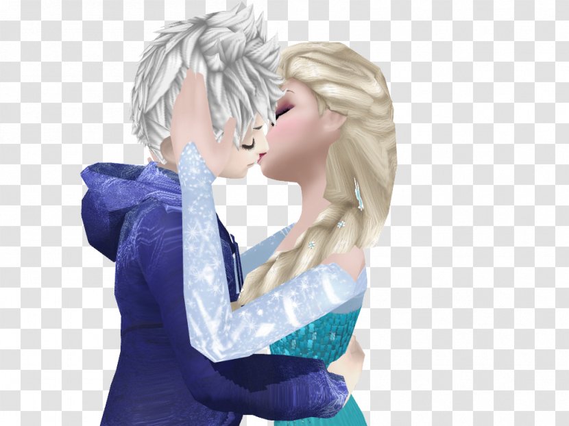 Elsa Kiss YouTube Jack Frost Let It Go - Cartoon Transparent PNG