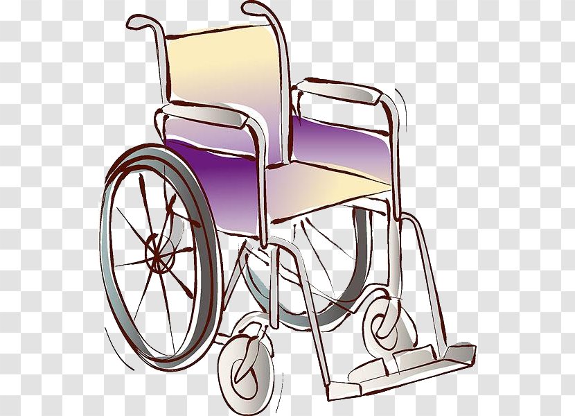Wheelchair Sitting - Hand - Hand-painted Transparent PNG
