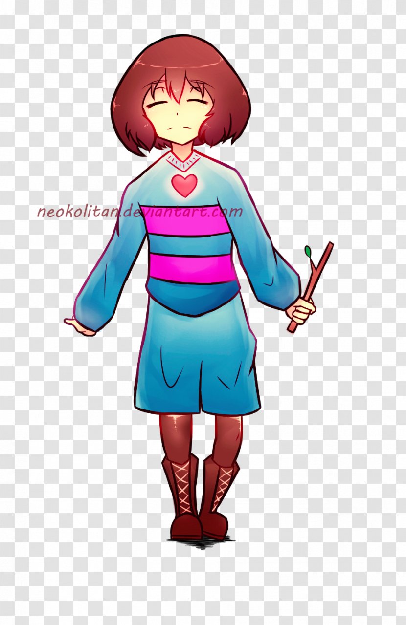 Drawing Fan Art Undertale - Frame - Frisk Transparent PNG