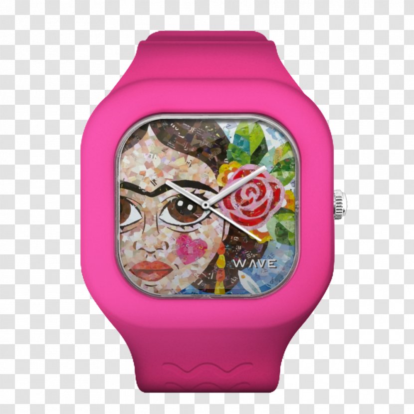 Watch Strap Pink Blue Clock - Accessory - Waves Transparent PNG