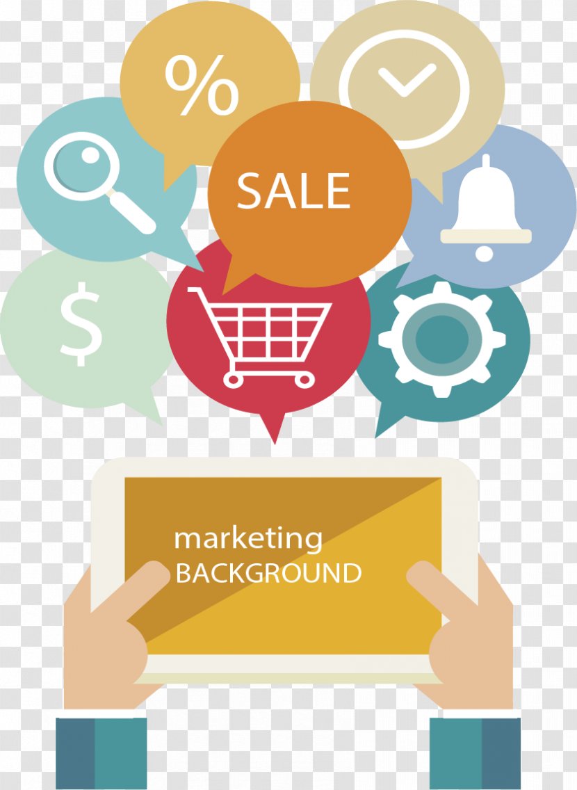 E-commerce Marketing Download - Communication - Ppt Cover Transparent PNG
