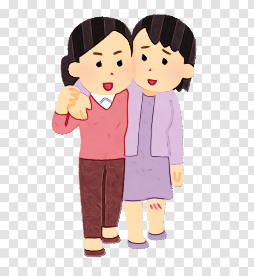 Cartoon Interaction Cheek Gesture Finger Transparent PNG