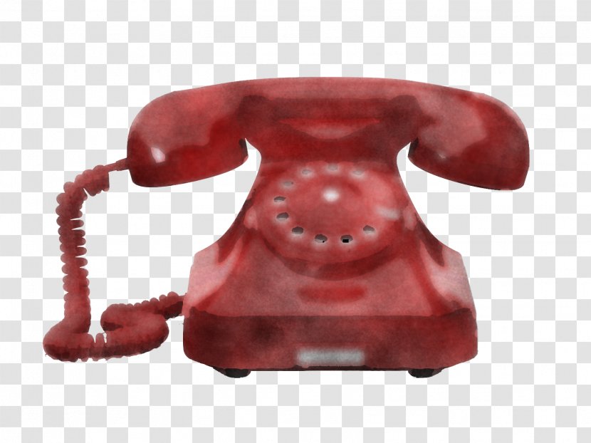 Red Pink Figurine Telephone Toy Transparent PNG