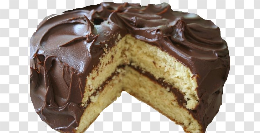 Snack Cake German Chocolate Ganache Chip Cookie - Frozen Dessert - Food Snackes Transparent PNG