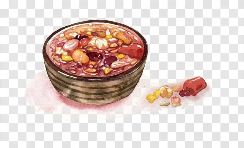 Laba Congee Xiaohan Festival Traditional Chinese Holidays - Buddhism - Hand-painted Rice Porridge Material Picture Transparent PNG
