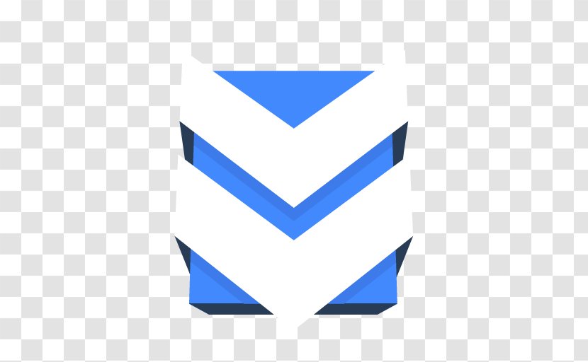 Blue Triangle Text - Symbol - Downloads Transparent PNG