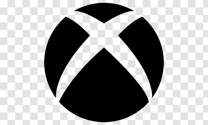 Xbox 360 Black Logo - Monochrome Transparent PNG