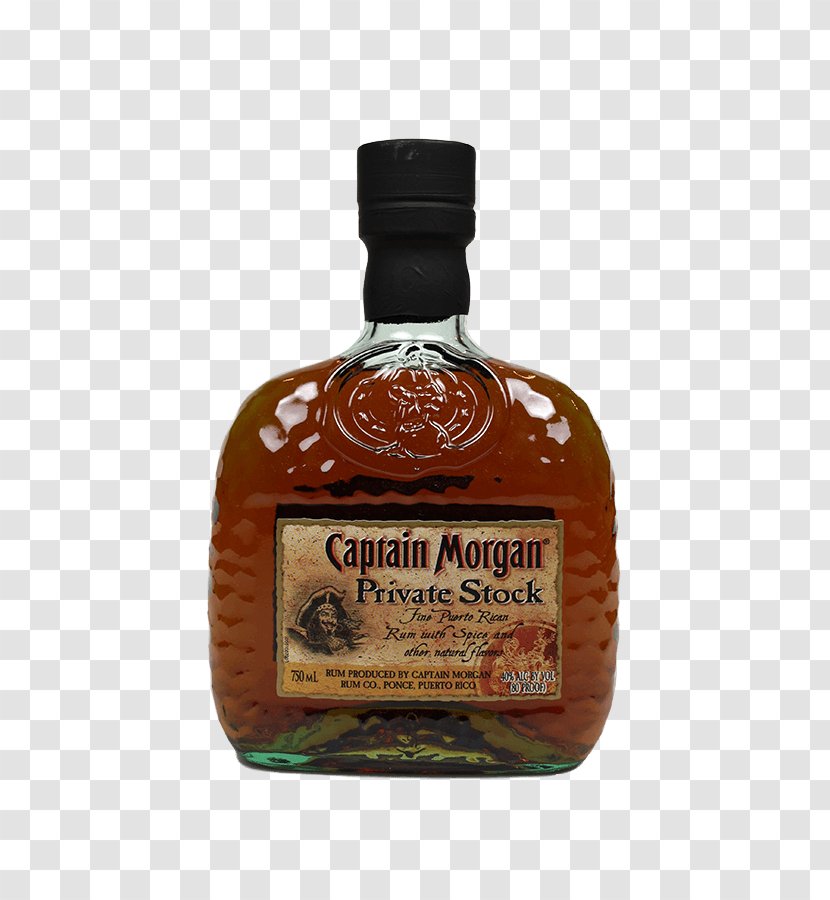 Liqueur Rum Distilled Beverage Captain Morgan Whiskey - Whisky Transparent PNG