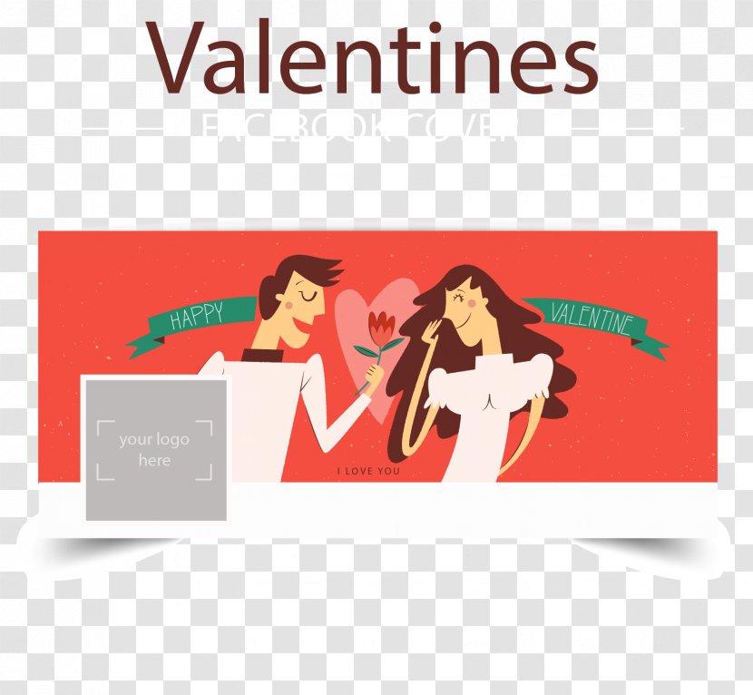 Social Media Valentines Day - Creative Valentine's Facebook Cover Image Vector Material Transparent PNG