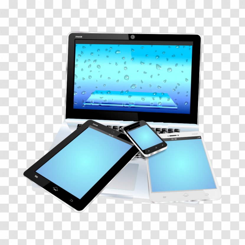 Laptop Mobile Device Tablet Computer Smartphone Touchscreen - Cartoon Transparent PNG
