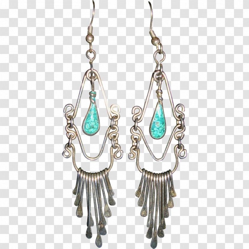 Turquoise Earring Sterling Silver Jewellery Transparent PNG
