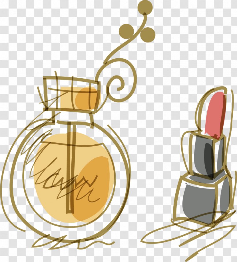 Chanel Perfume Creativity Clip Art - Text - Creative Lipstick, Vector Elements Transparent PNG