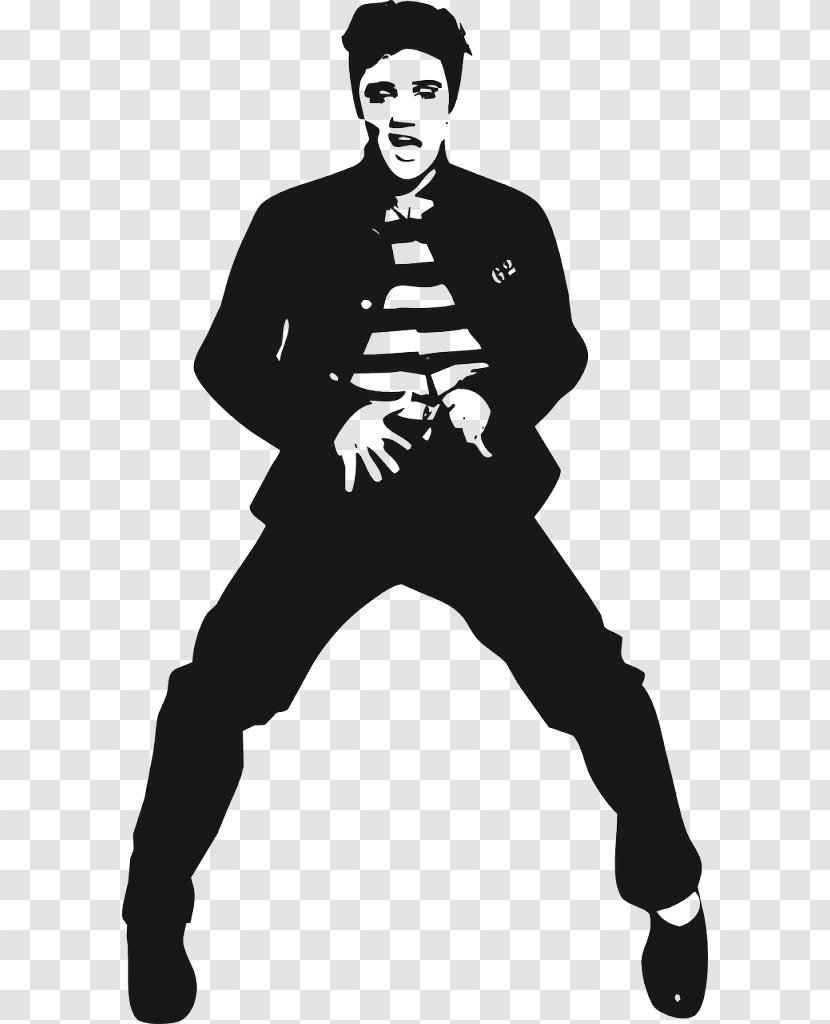 Elvis Presley Silhouette Jailhouse Rock Drawing - Tree Transparent PNG