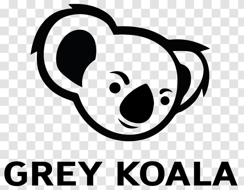 Koala Bear Clip Art Giant Panda Snout - Monochrome Transparent PNG