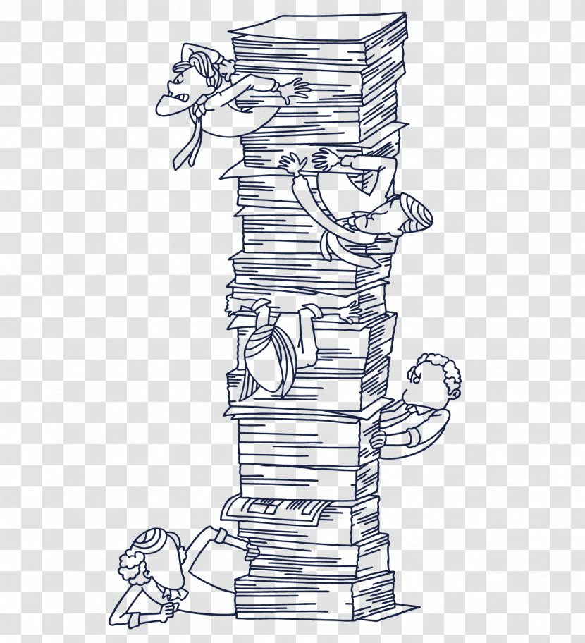 Book Stack - A Pile Of Books Transparent PNG