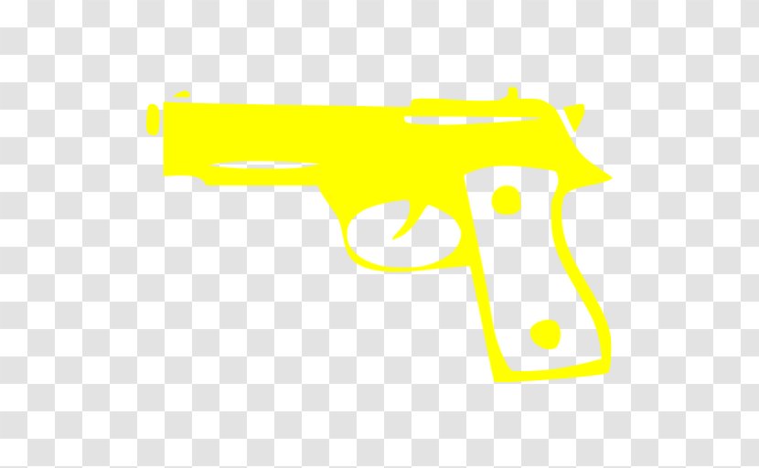 Weapon Line Angle Clip Art - Yellow Transparent PNG