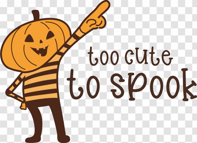 Halloween Too Cute To Spook Spook Transparent PNG