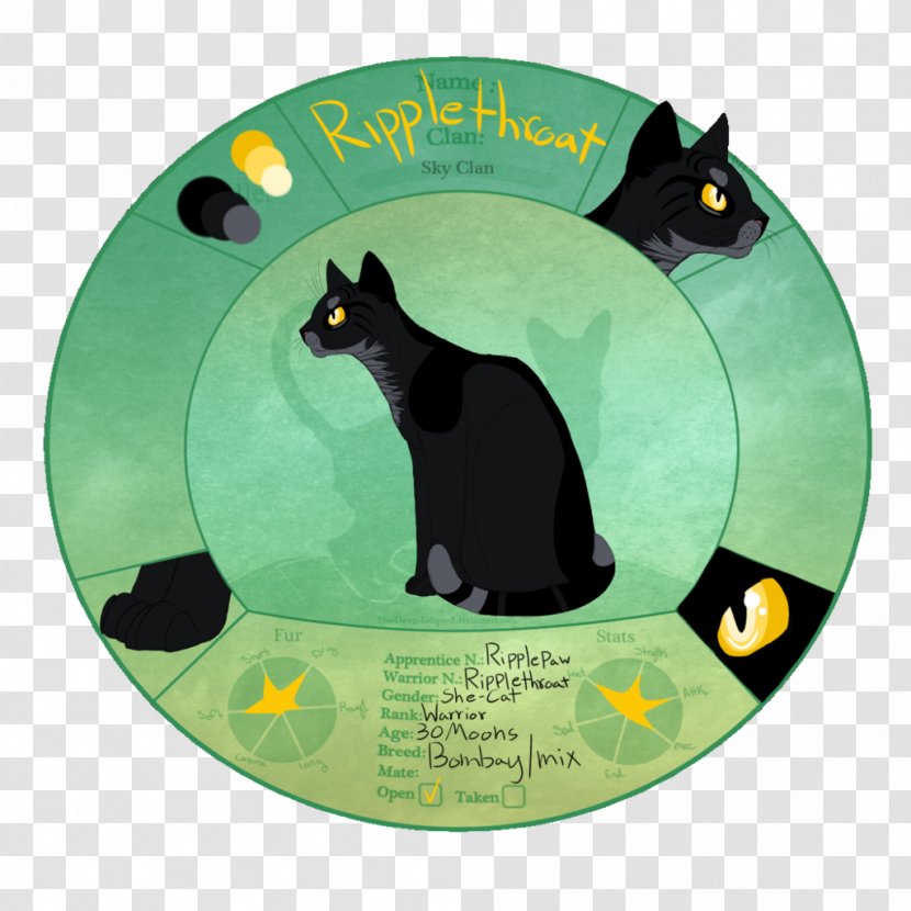 Cat Christmas Ornament - Black Transparent PNG
