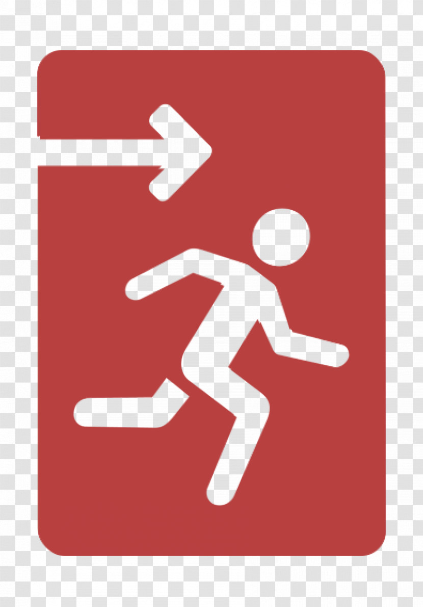 Fire Safety Icon Emergency Exit Icon Maps And Flags Icon Transparent PNG