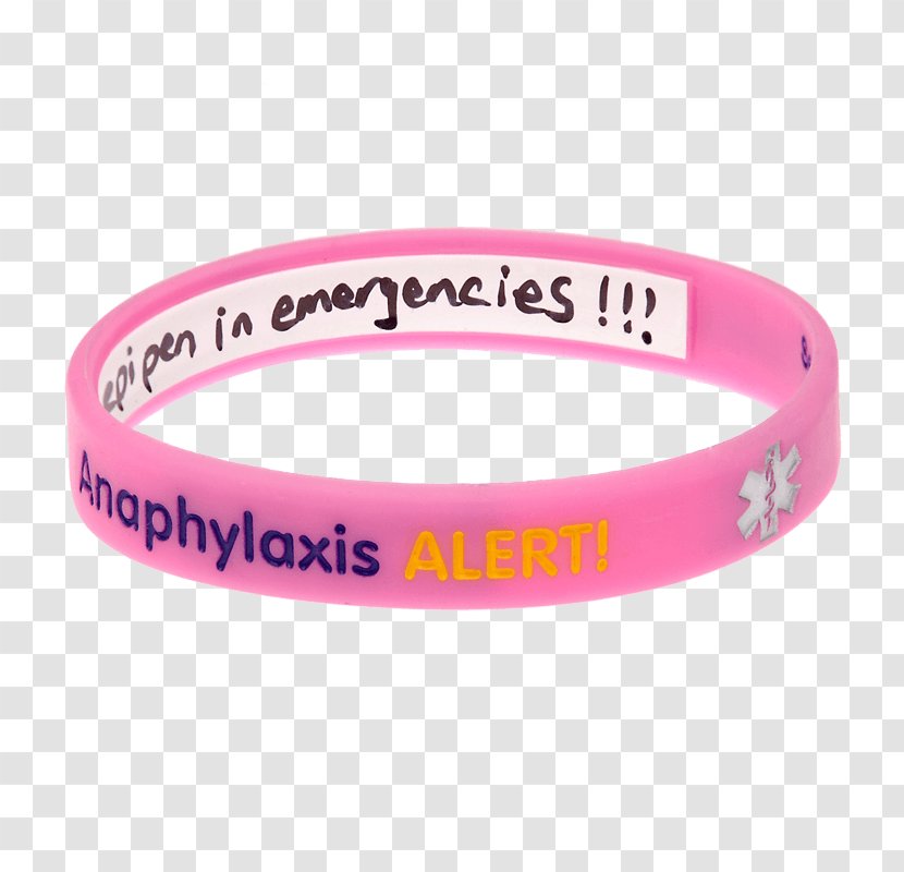 Wristband Bracelet Bangle Product Jewellery - Heart - Anaphylaxis Reaction Transparent PNG